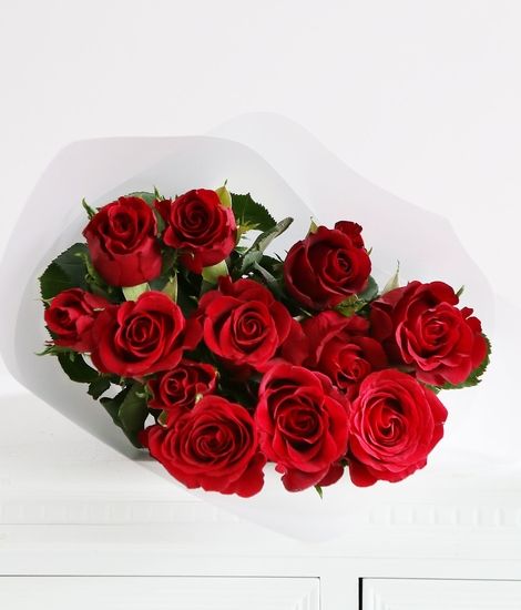 Dozen Sweetheart Red Roses