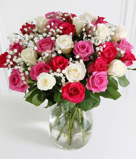 30 Mixed Roses