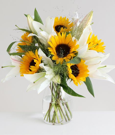 Sunflowers & Lilies